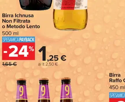 Birra Ichnusa Non Filtrata o Metodo Lento