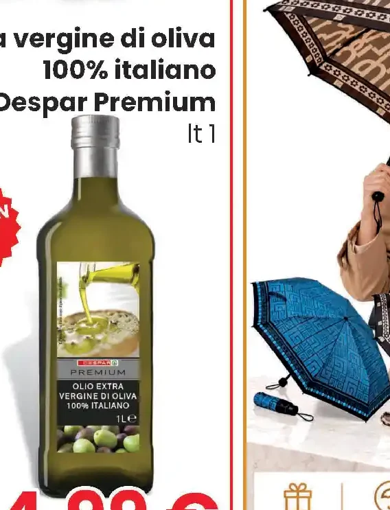 Olio extra vergine di oliva 100% italiano Despar Premium