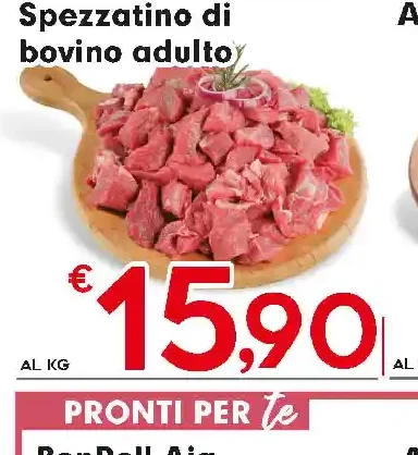 Spezzatino di bovino adulto