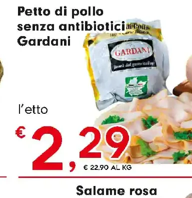 Petto di pollo senza antibiotici Gardani