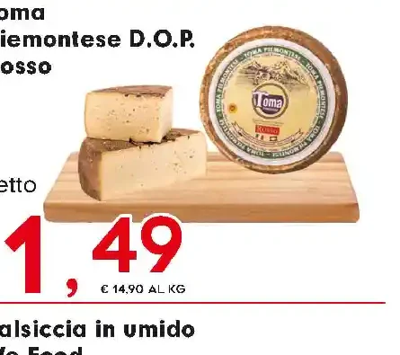 Toma Piemontese D.O.P. Rosso