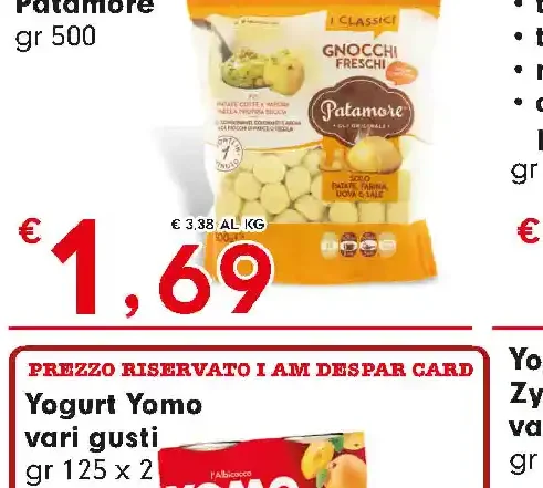 Gnocchi freschi Patamore