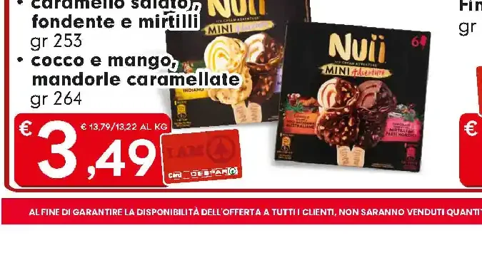 Mini Nuii vari gusti