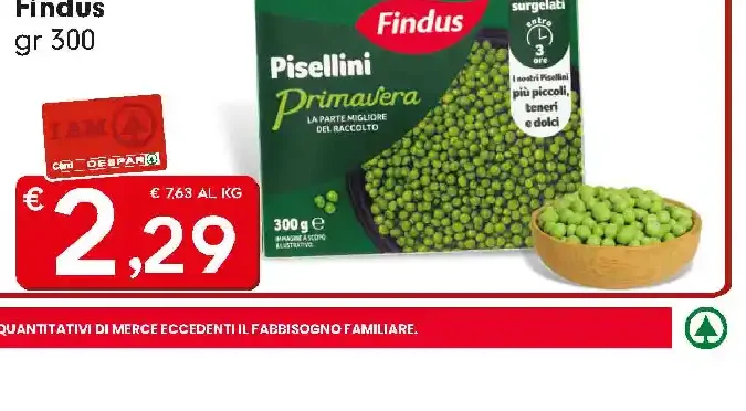 Pisellini primavera Findus