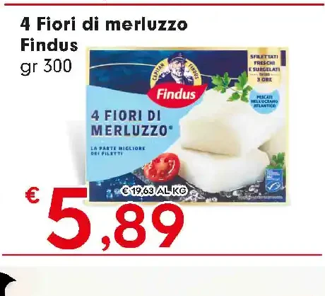 4 fiori di merluzzo Findus