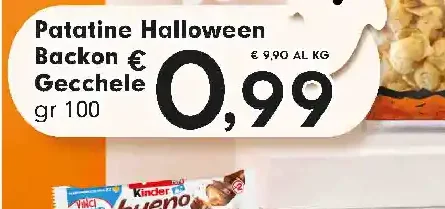 Patatine Halloween Bacon e Gecchiele