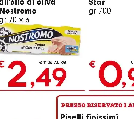 Tonno all'olio di oliva Nostromo