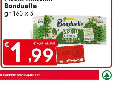 Piselli finissimi Bonduelle