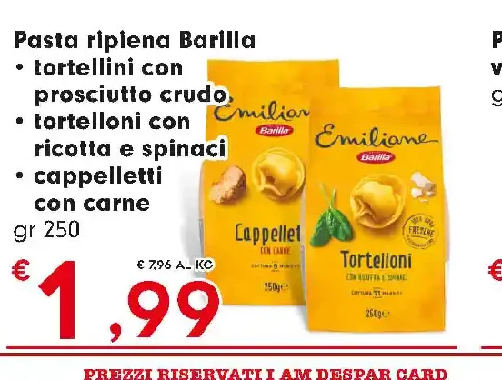 Pasta ripiena Barilla