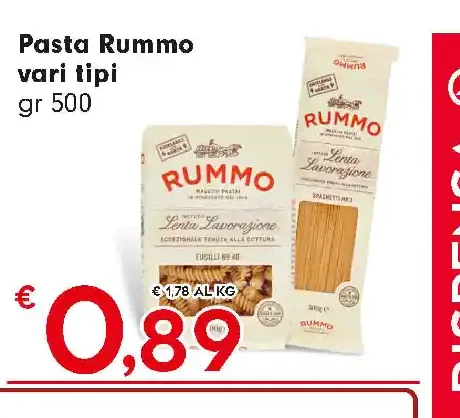 Pasta Rummo vari tipi