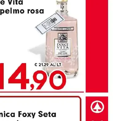 Gin Dolce Vita pompelmo rosa