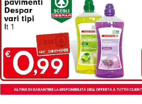 Detergente pavimenti Despar