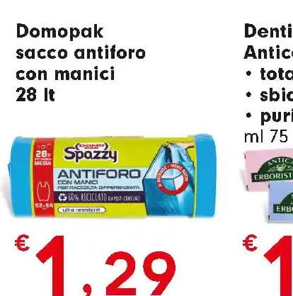 Domopak sacco antiforo con manici