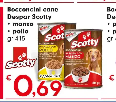 Bocconcini cane Despar Scotty