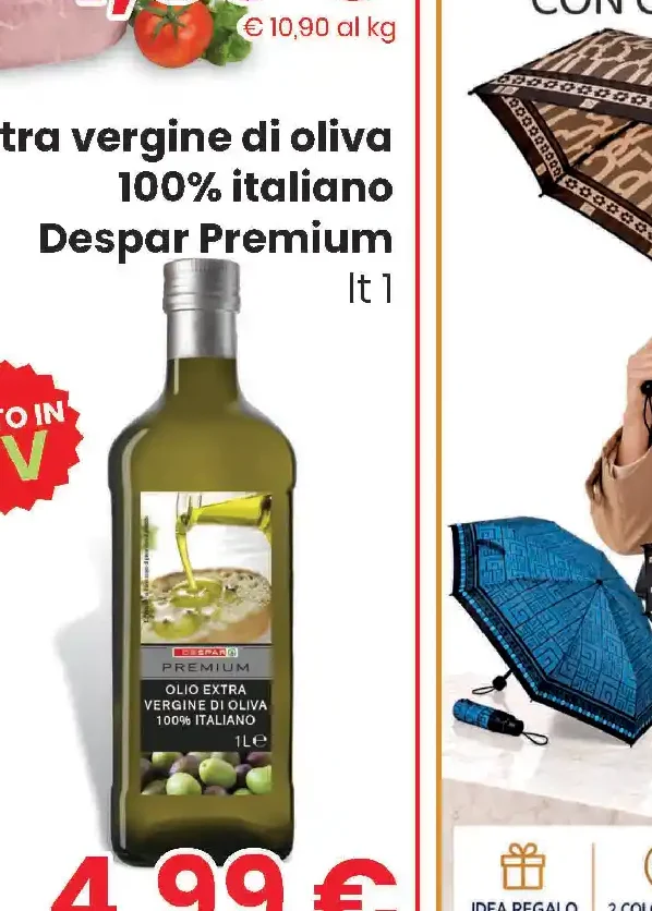 Olio extra vergine di oliva 100% italiano Despar Premium