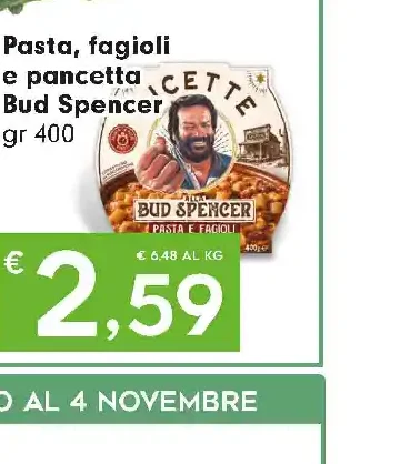 Pasta, fagoli e pancetta Bud Spencer