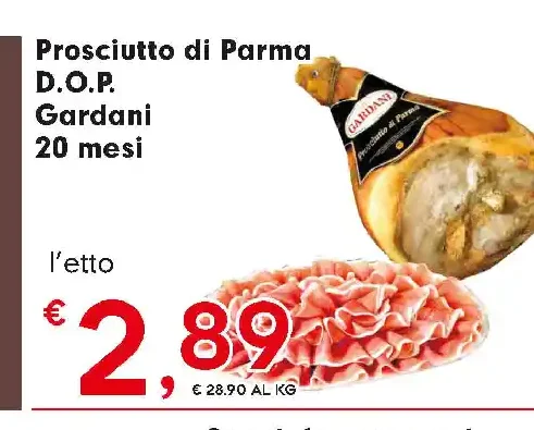 Prosciutto di Parma D.O.P. Gardani 20 mesi