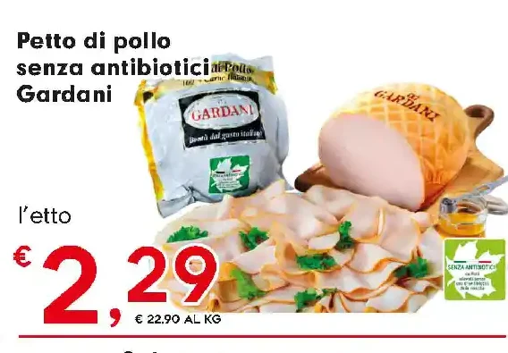 Petto di pollo senza antibiotici Gardani