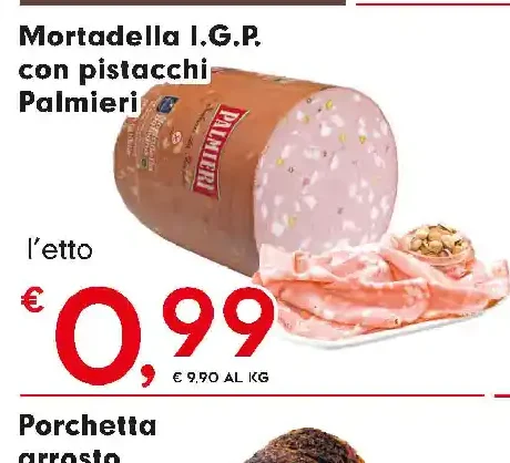 Mortadella I.G.P. con pistacchi Palmieri