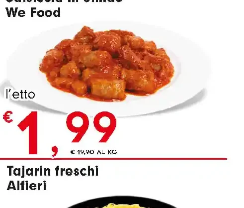 Salsiccia in umido We Food