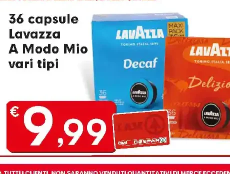 Capsule Lavazza A Modo Mio