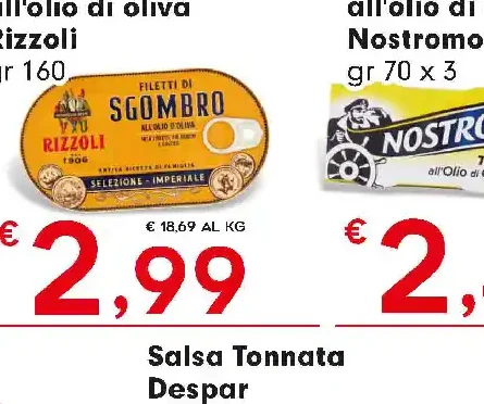 Filetti di sgombro all'olio di oliva