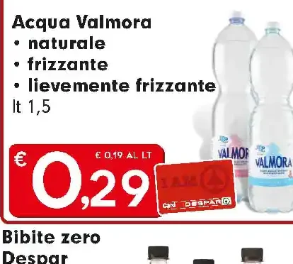 Acqua naturale/frizzante