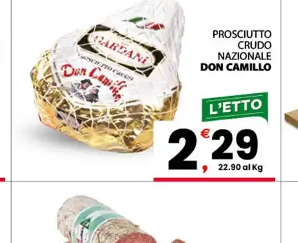 Prosciutto crudo nazionale Don Camillo