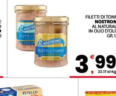 Filetti di tonno al naturale