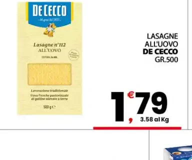 Lasagne all’uovo