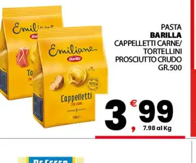 Pasta Barilla cappelletti/tortellini