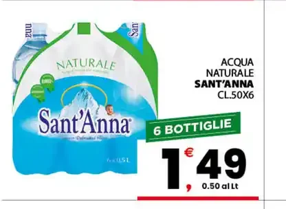 Acqua naturale Sant'Anna