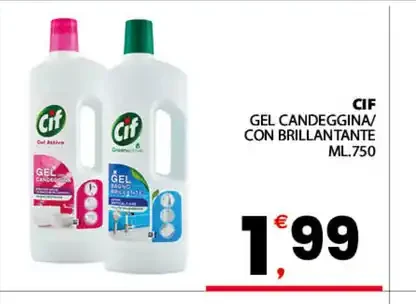 Cif gel candeggina con brillantante