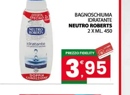 Bagnoschiuma idratante Neutro Roberts