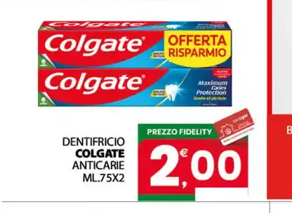 Dentifricio Colgate anticarie