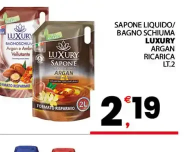 Sapone liquido/bagnoschiuma Luxury Argan