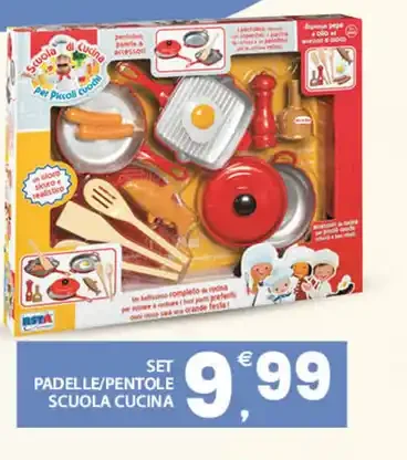 Set padelle e pentole scuola cucina