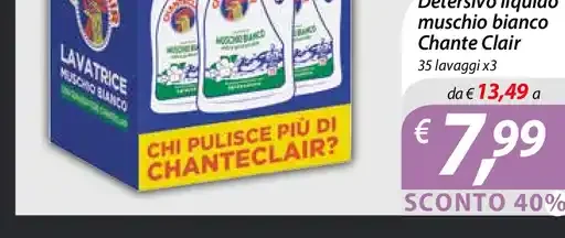 Detersivo liquido muschio bianco Chante Clair