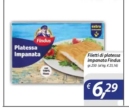 Filetti di platessa impanata Findus