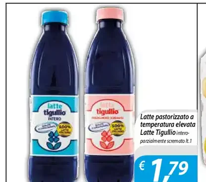 Latte pastorizzato a temperatura elevata Latte Tigullio