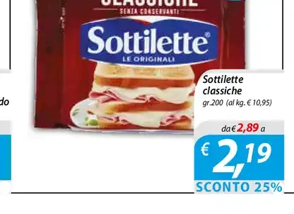 Sottilette classiche