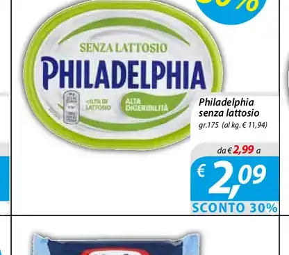 Philadelphia senza lattosio