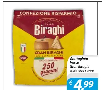Grattugiato fresco Gran Biraghi