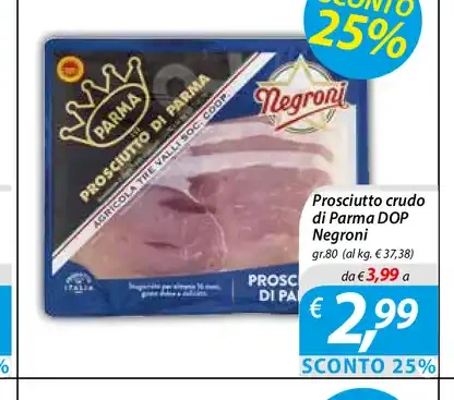 Prosciutto crudo di Parma DOP Negroni