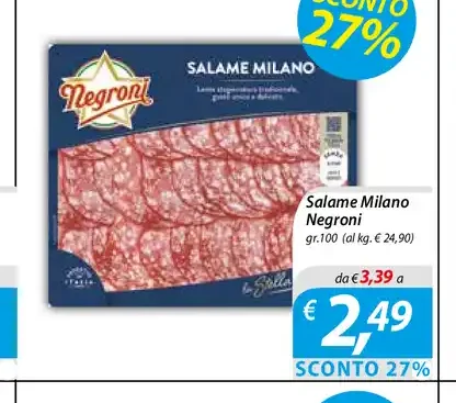 Salame Milano Negroni