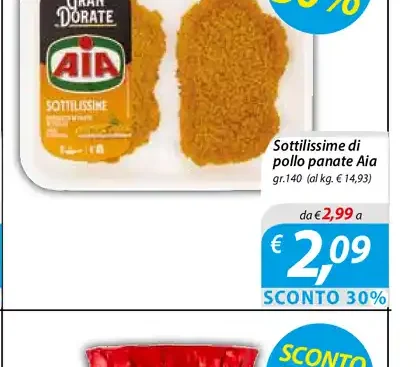 Sottilissime pollo panate Aia