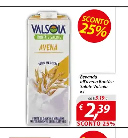 Bevanda all'avena BonTà Salute