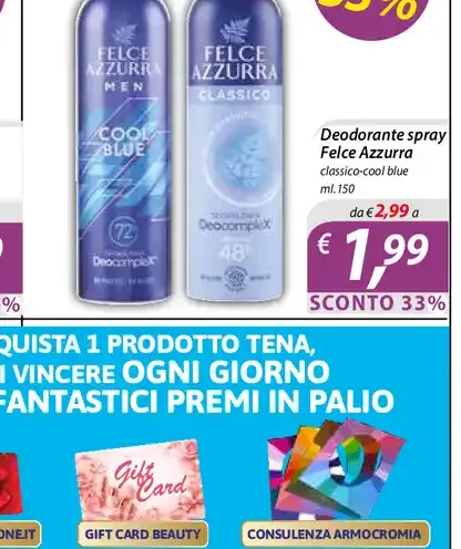 Deodorante spray Felce Azzurra