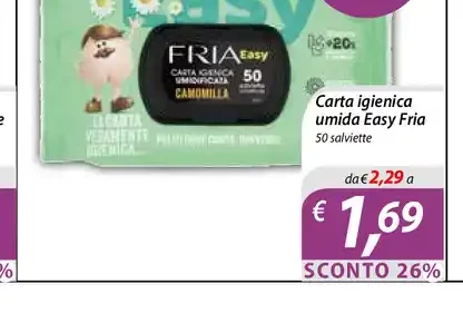 Carta igienica umidificata Erya Fria
