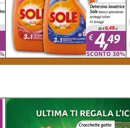 Detersivo lavatrice Sole